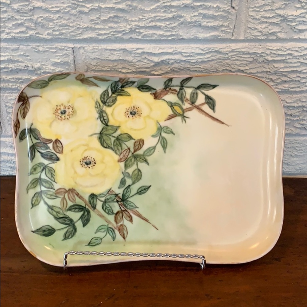 Vintage Hand painted Limoges Vanity Tray old mark